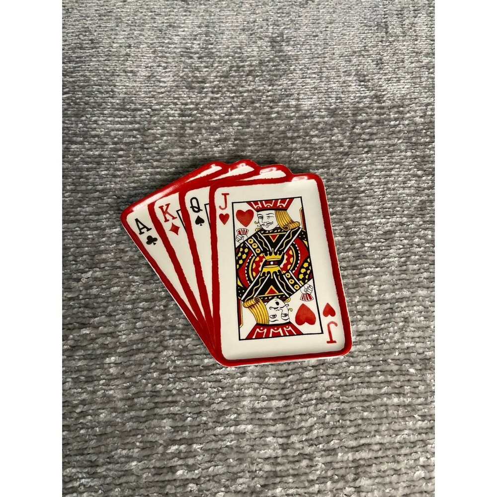 Vintage Playing Card Serving Platter